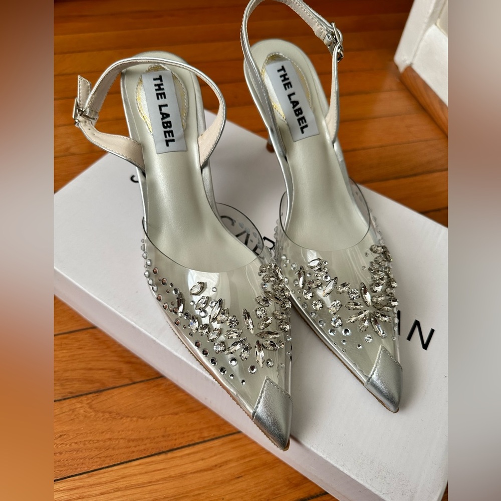 Jessica Buurman The Label Diamanté Kitten Heels - Size 8.5 - brand new